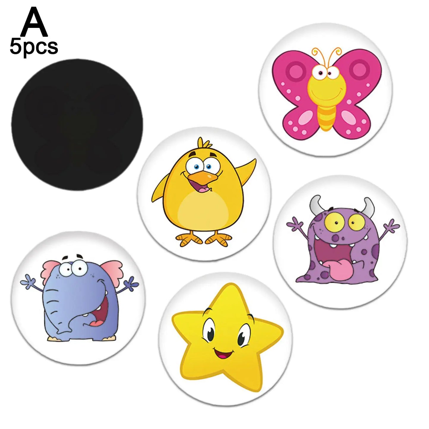 5Pcs Color Changing Toilet Sticker