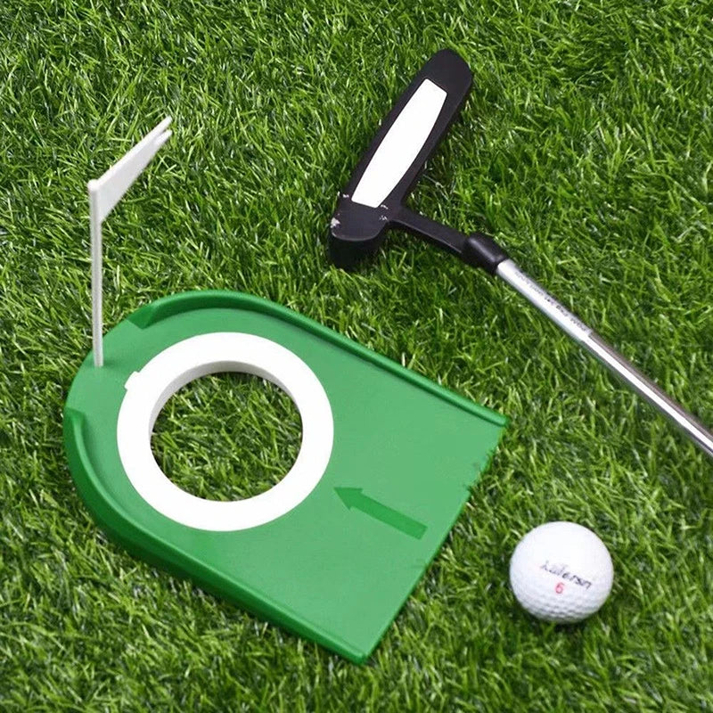 Portable Golf Putting Trainer with Flag Target