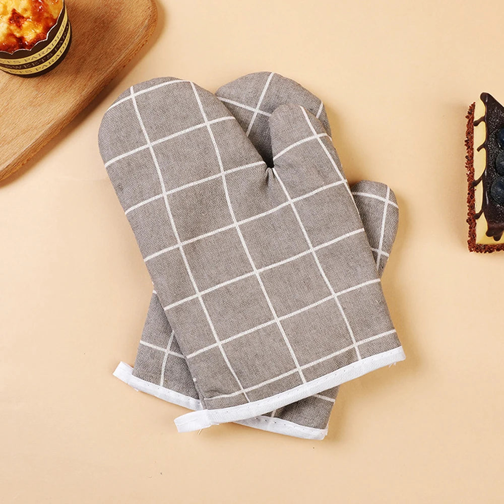 Insulated Kitchen Oven Mitts for Baking, Grilling & Cooking