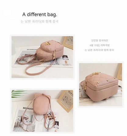 Women’s Compact Mini Backpack with Adjustable Shoulder Straps