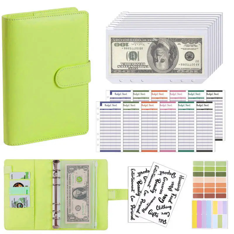 Practical Household Accessory – A6 PU Leather Budget Notebook – pp