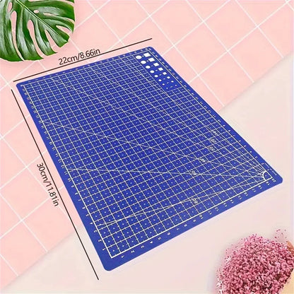 A4 Self-Healing Cutting Mat with Measurement Grid