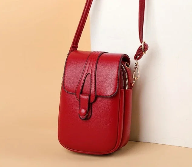 Women’s Mini PU Leather Crossbody Phone Bag