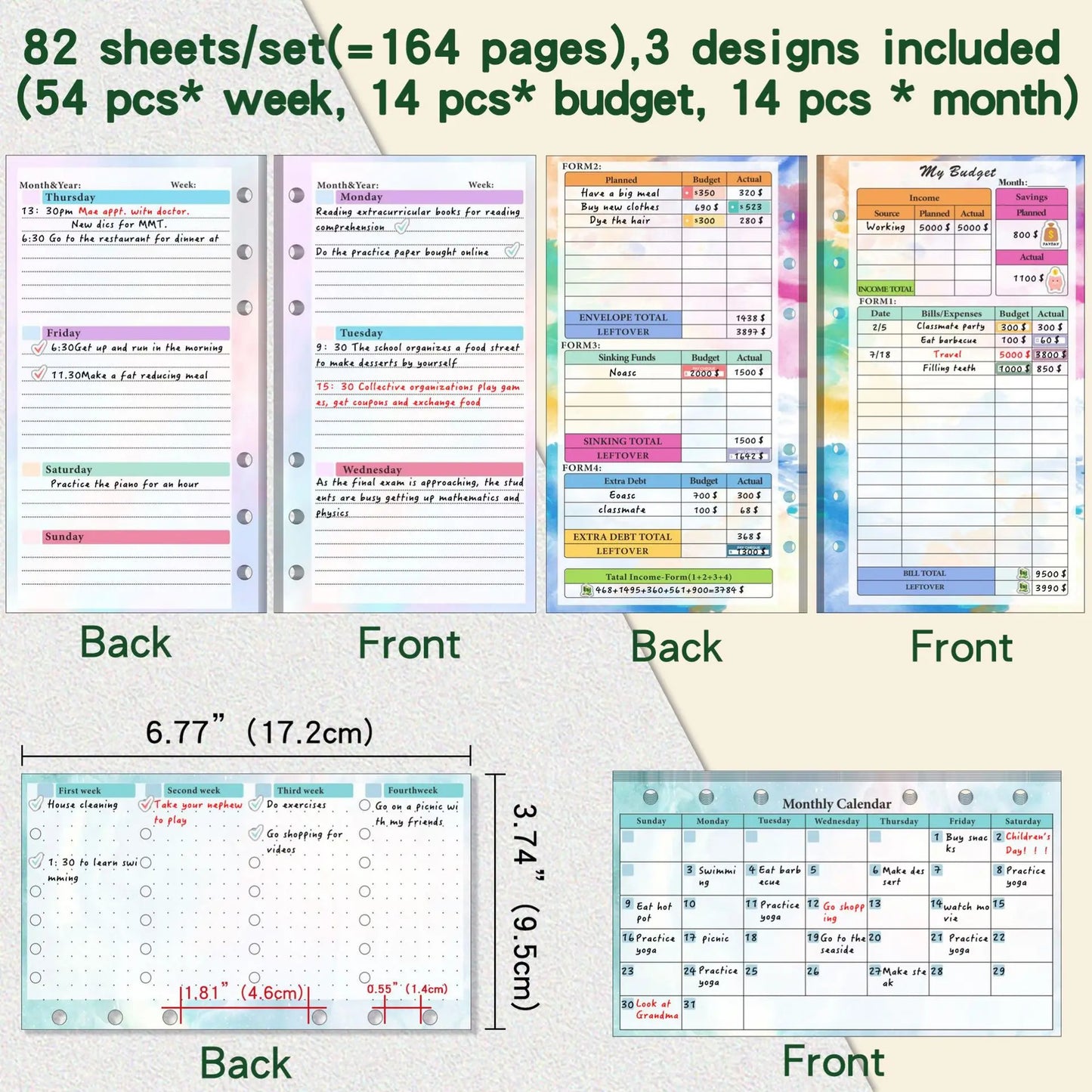 A6 Budget Planner Binder Set