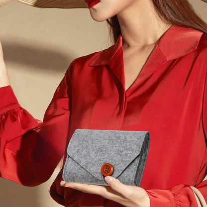 Felt Electronic Accessories Organizer Bag