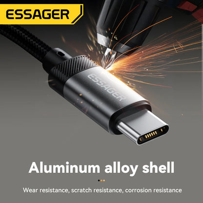 ESSAGER USB-C to 3.5mm Audio Adapter for Headphones & AUX