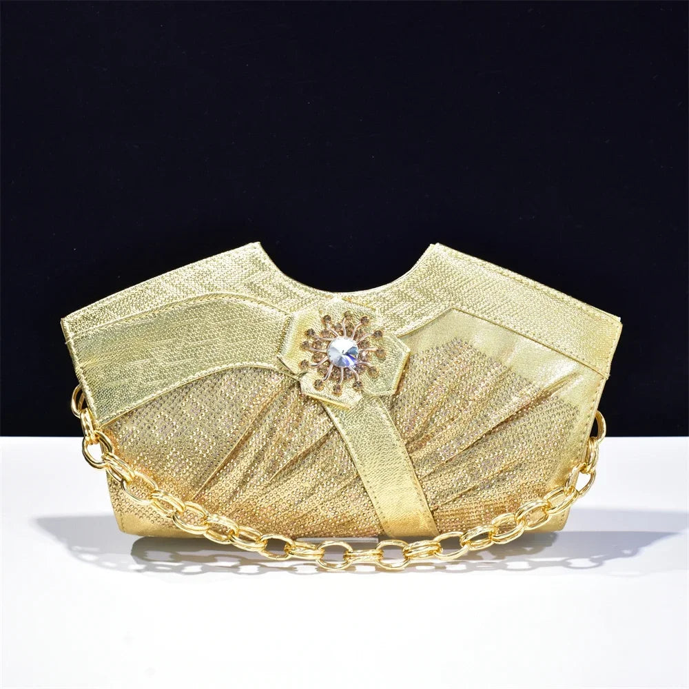Luxury Rhinestone Evening Clutch Bag