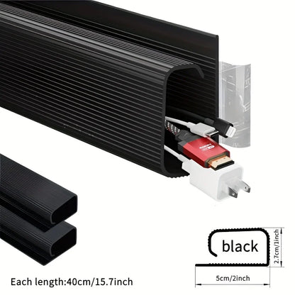 Self-Adhesive Under Desk Cable Raceway
