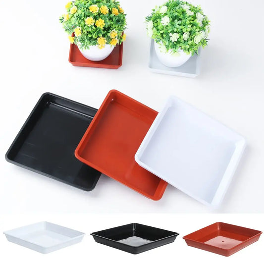 Square Plastic Plant Pot Saucer