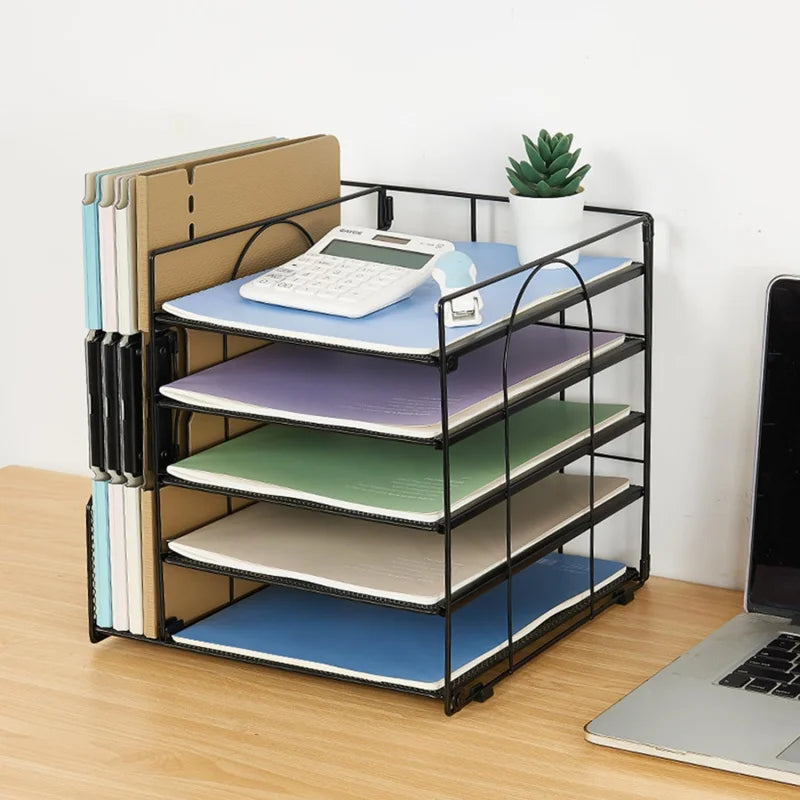 Multi-Layer Document & Paper Storage Rack