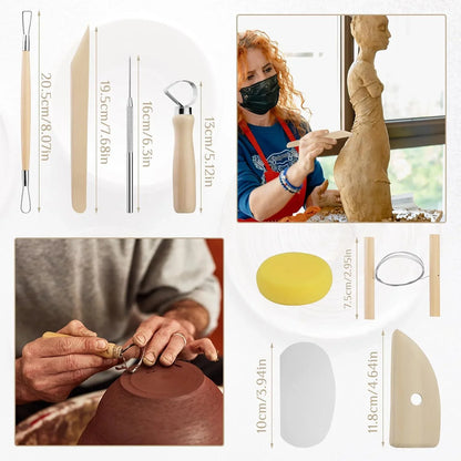 Pottery Sculpting Tools Set