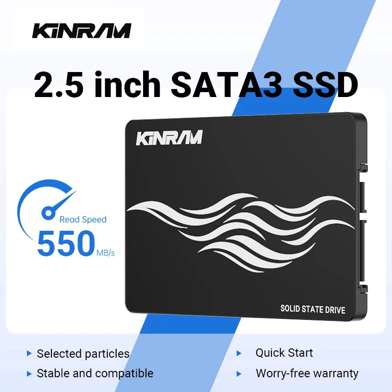KinRam SATA III SSD for Desktop & Laptop – High-Speed Internal Storage Upgrade