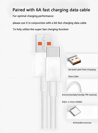90W USB Fast Charger with Type-C Cable