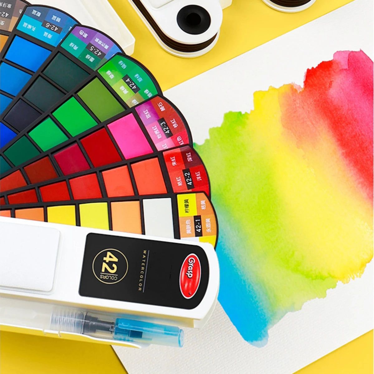 Portable Watercolour Paint Set with Folding Palette