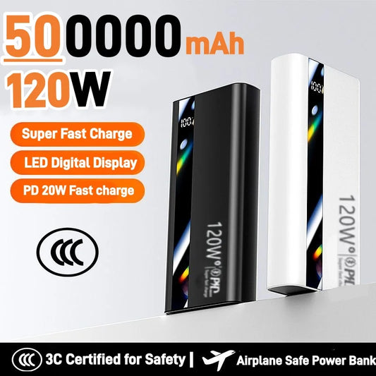 120W Fast Charging Portable Power Bank