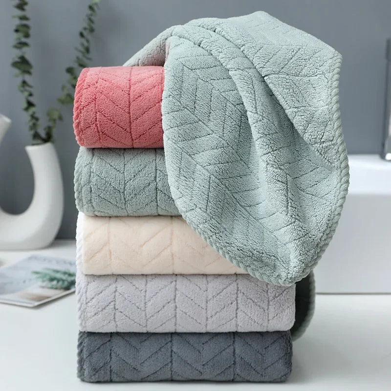 Thick Coral Velvet Bath Towel
