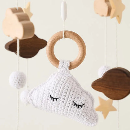 Wooden Baby Crib Mobile