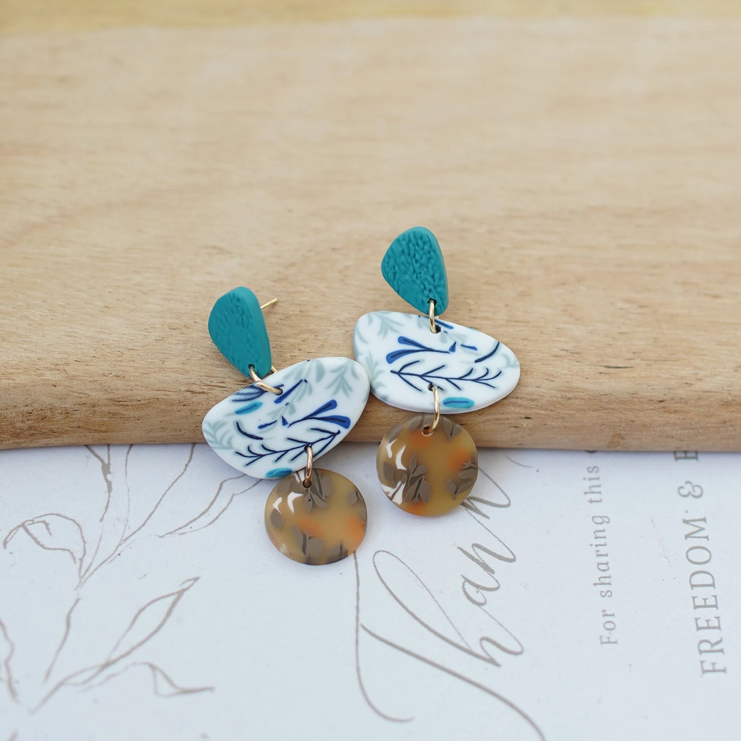 Bohemian Vintage Earthy Tone Earrings