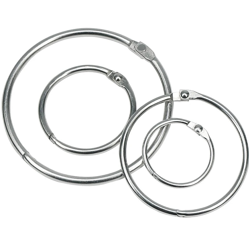 Openable Metal Book Binding Rings for Albums, Crafts & Organizers