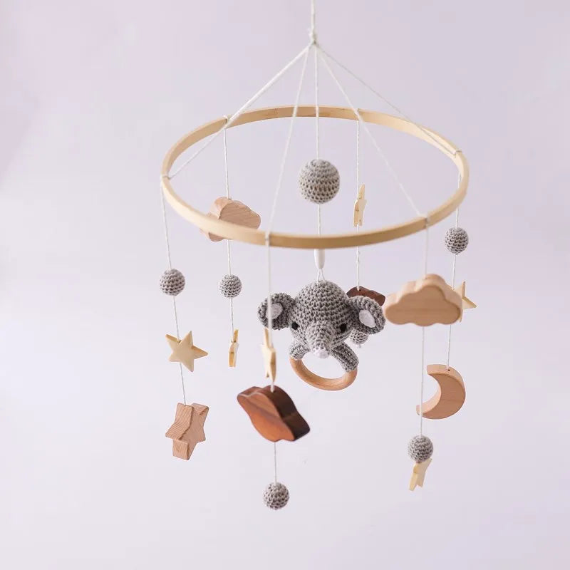 Wooden Baby Crib Mobile