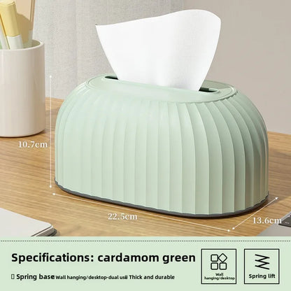 Scandinavian Tissue Box with Storage Drawer