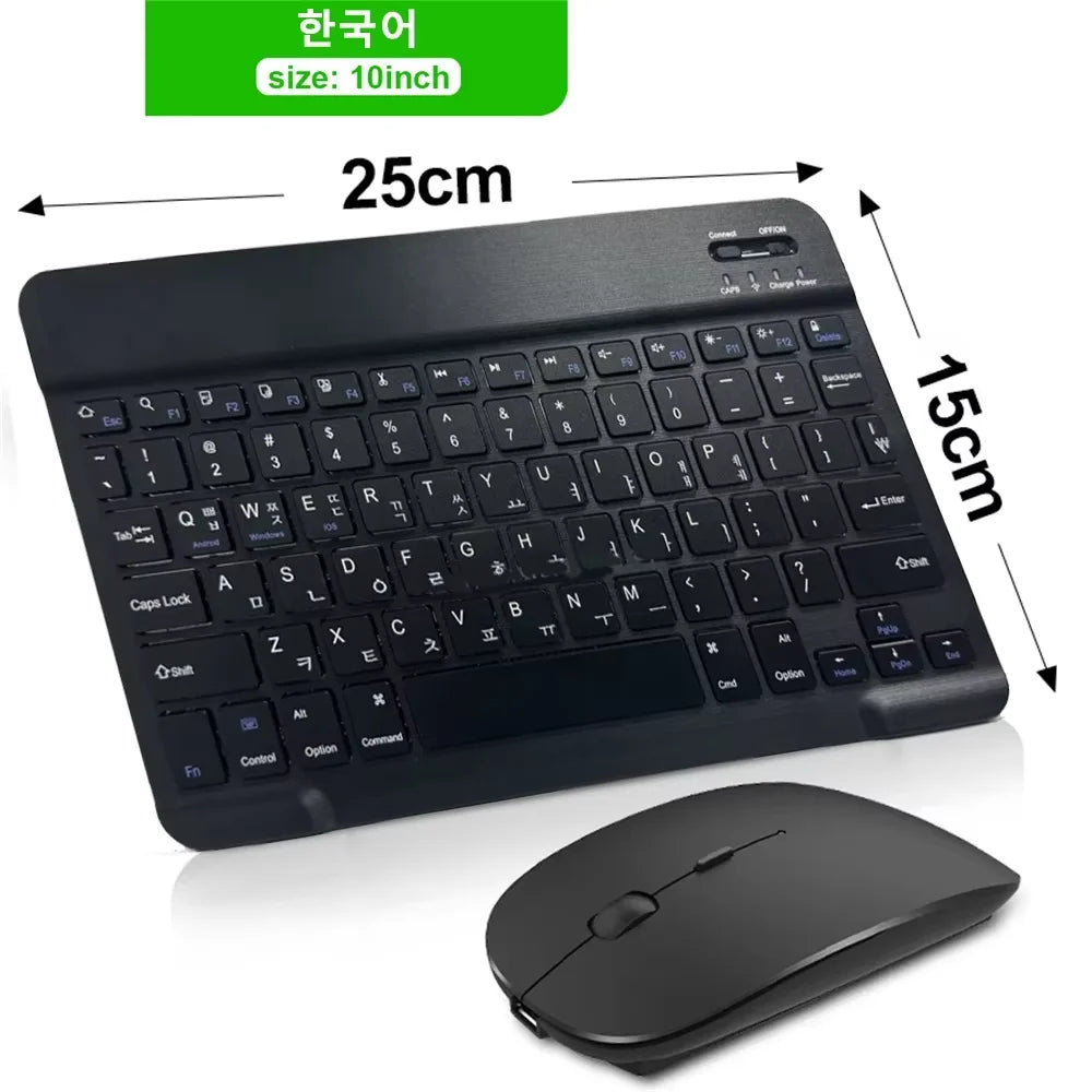 Bluetooth Wireless Keyboard & Mouse Set for Tablets and Mobile Devices
