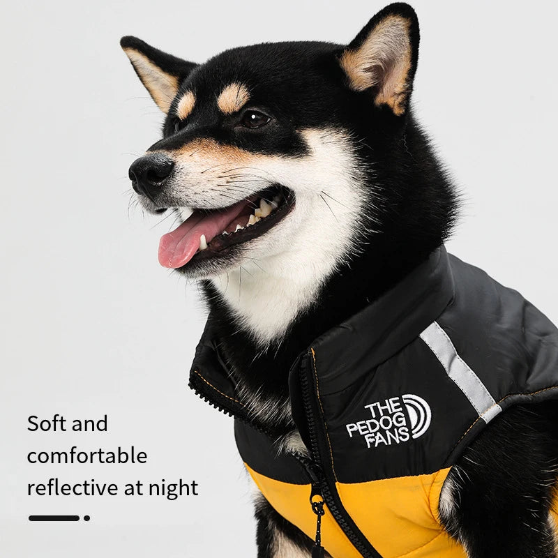 Waterproof Insulated Dog Jacket with Harness – Winter Pet Coat