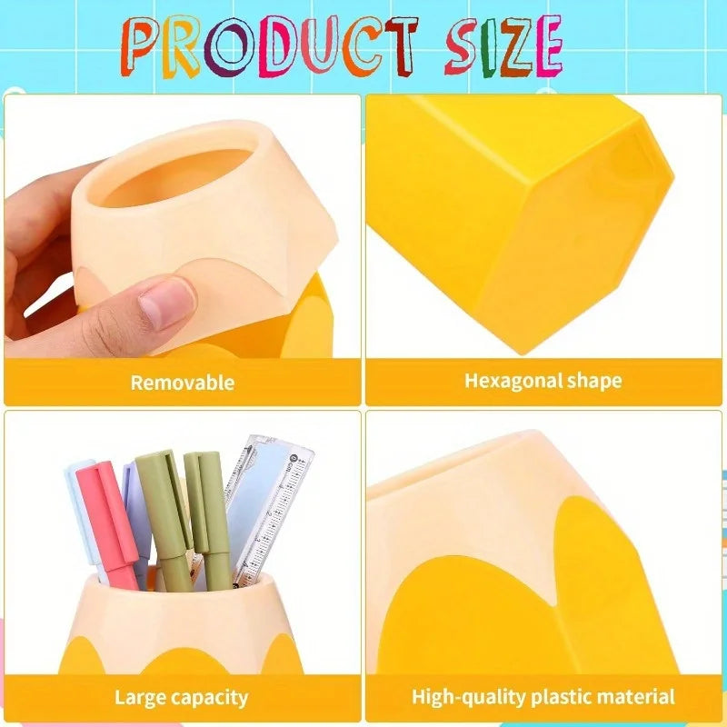 Pencil Shaped Desktop Pen Holder