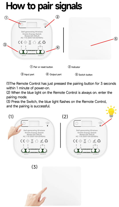 Rebound Self Powered Switch