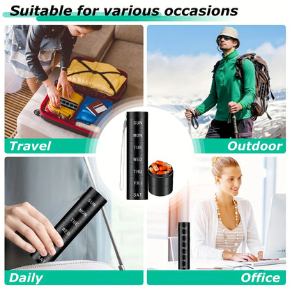 Aluminium Travel Pill Organizer