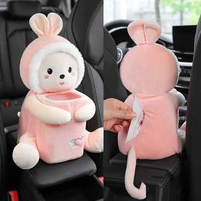 Cute Car Tissue Box 2 In 1Cartoon Holder