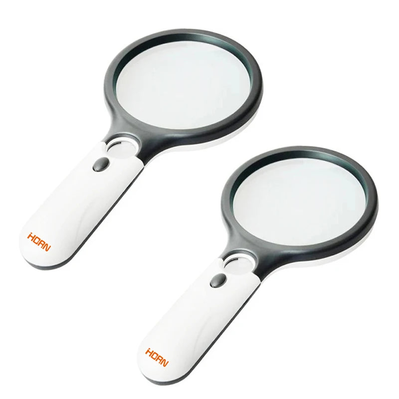 LED Handheld Magnifying Glass 3X & 45X