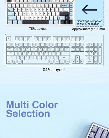 AULA F75 Tri-Mode Mechanical Gaming Keyboard