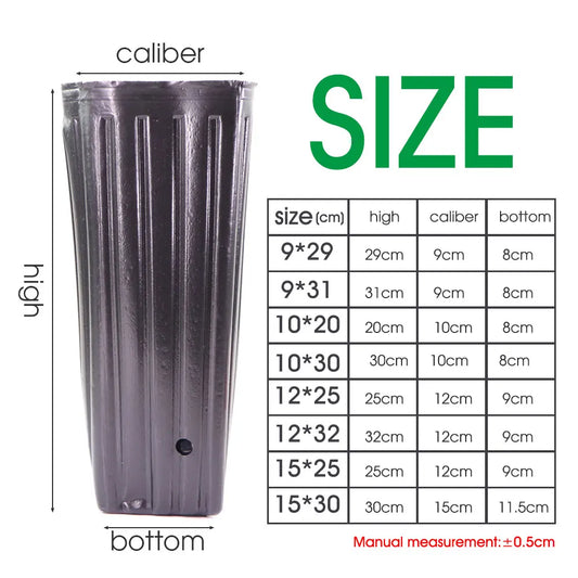 Tall Square Nursery Grow Pots