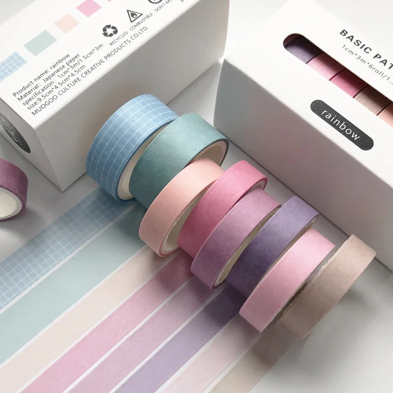 Solid Colour Washi Tape Set