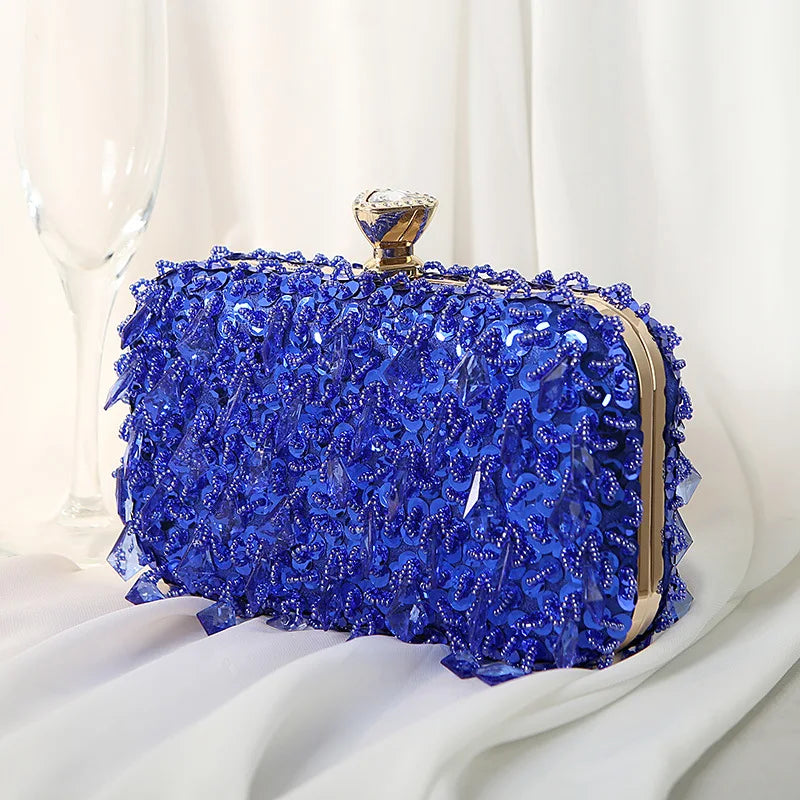 Handmade Beaded Evening Clutch Bag