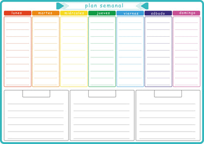 A3 Magnetic Weekly & Monthly Planner Whiteboard for Fridge