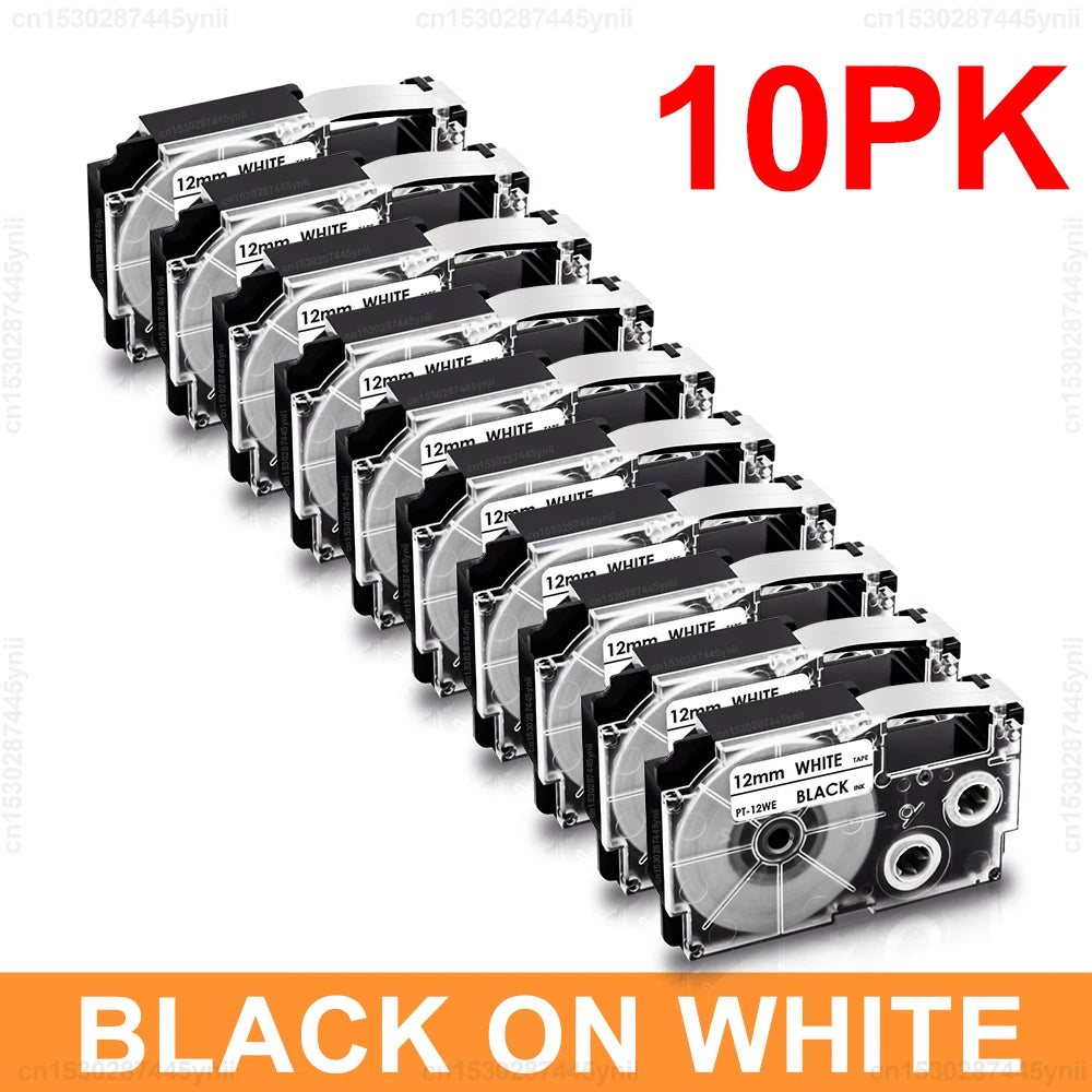 Compatible Label Tape for Casio Label Makers