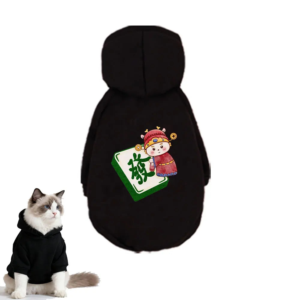 Pet Hooded Sweatshirt for Dogs & Cats