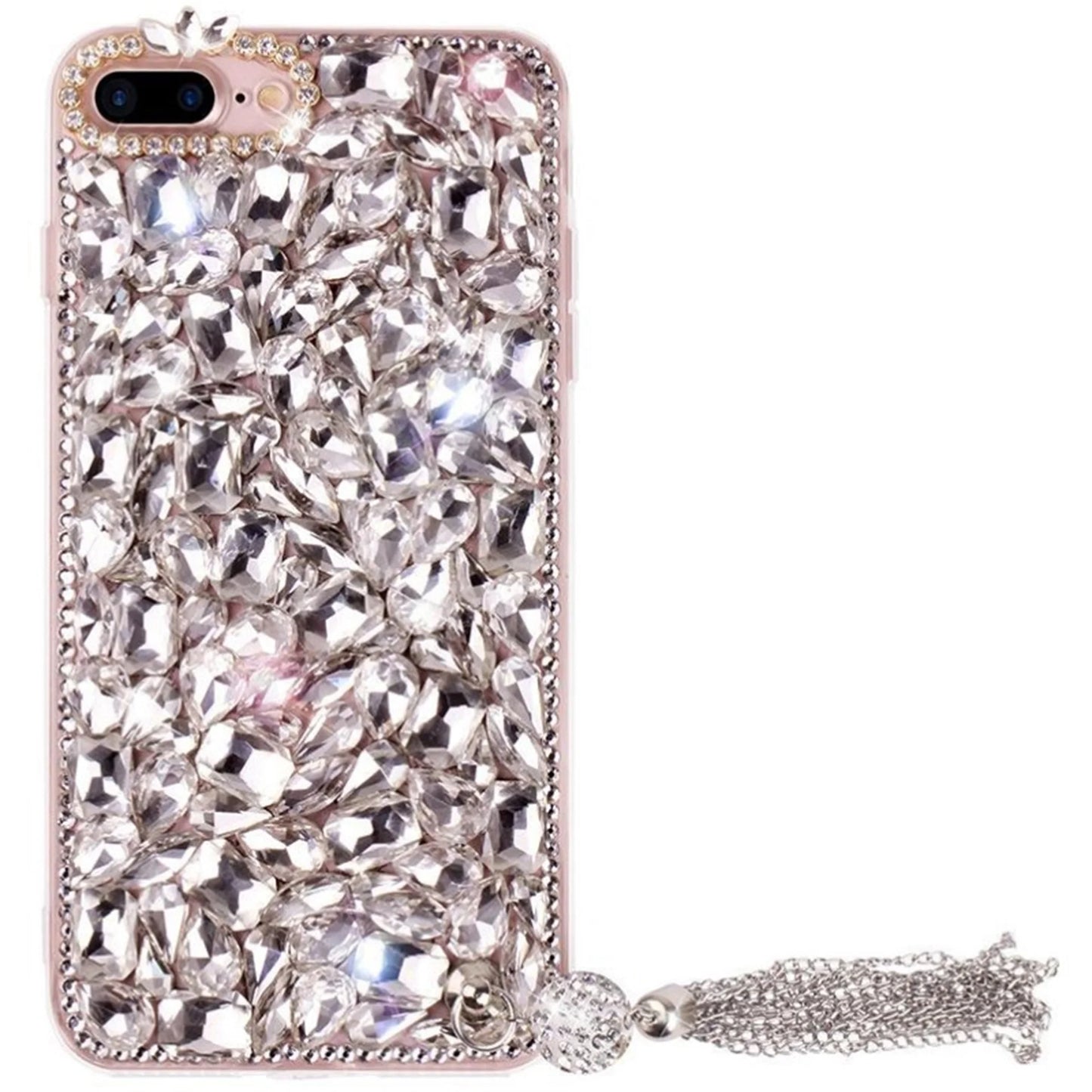 Crystal Diamond Soft Phone Case Cover for iPhone, 15, 13, 14, 12, 11 Pro, X, 7, 8 Plus