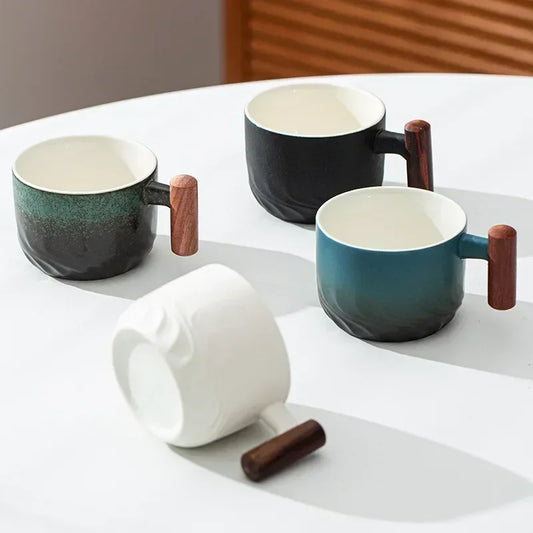 80ml Creative Handmade Ceramic Retro Coffee Mug