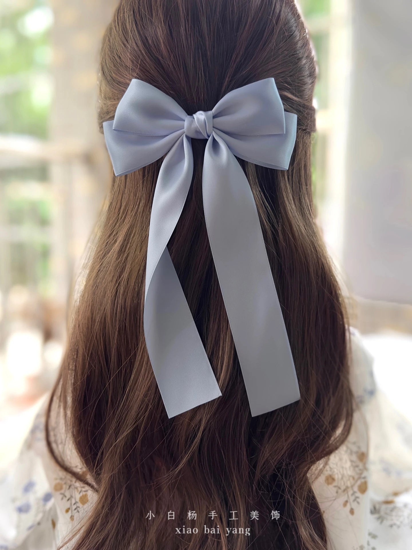Korean Style Fabric Hair Bow Clip