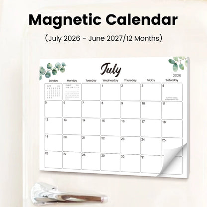 Magnetic Fridge Calendar 2026–2027 Monthly Planner