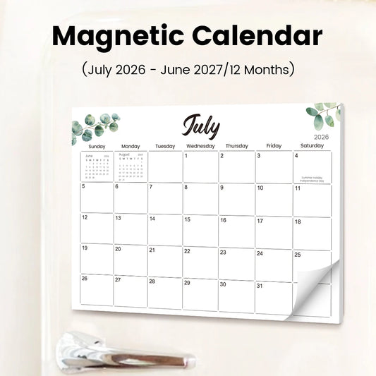 Magnetic Fridge Calendar 2026–2027 Monthly Planner