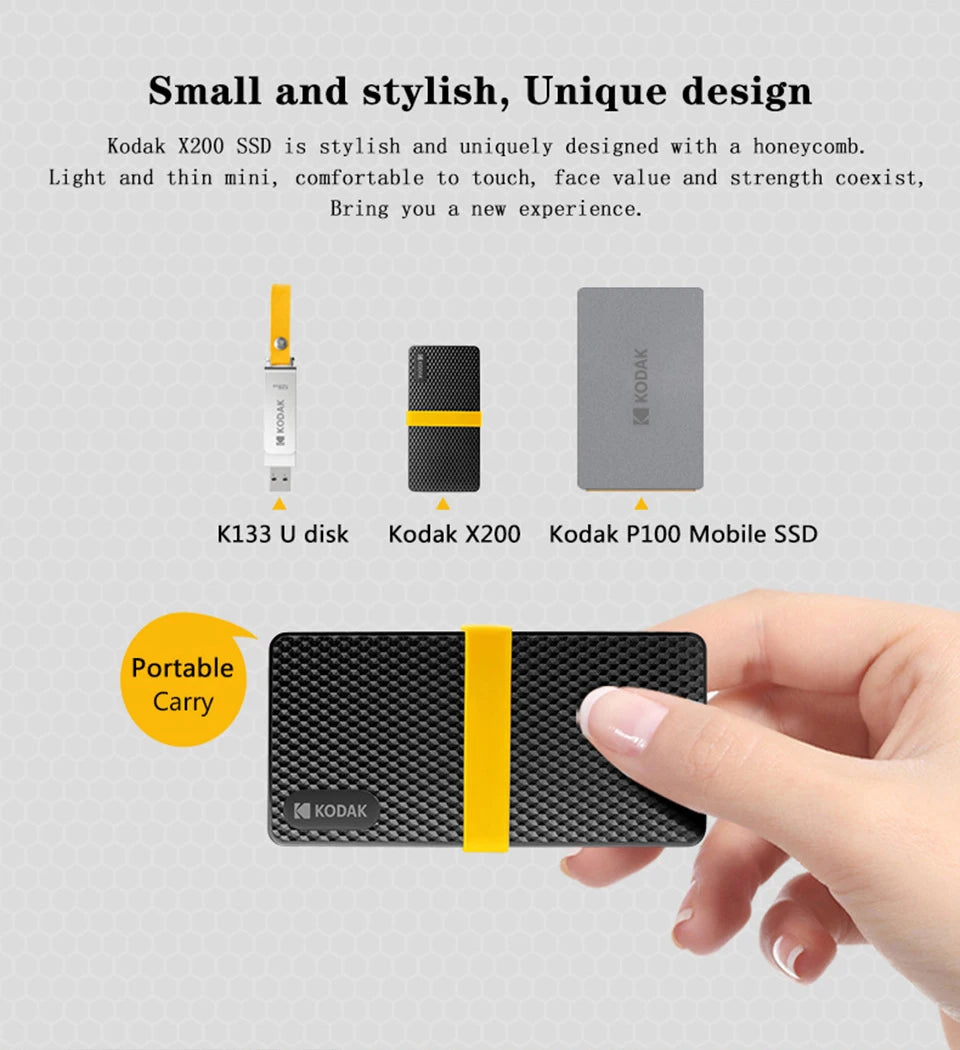Kodak X200 Portable External SSD