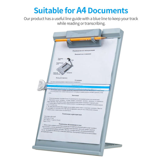 A4 Adjustable Desktop Document Reading Holder
