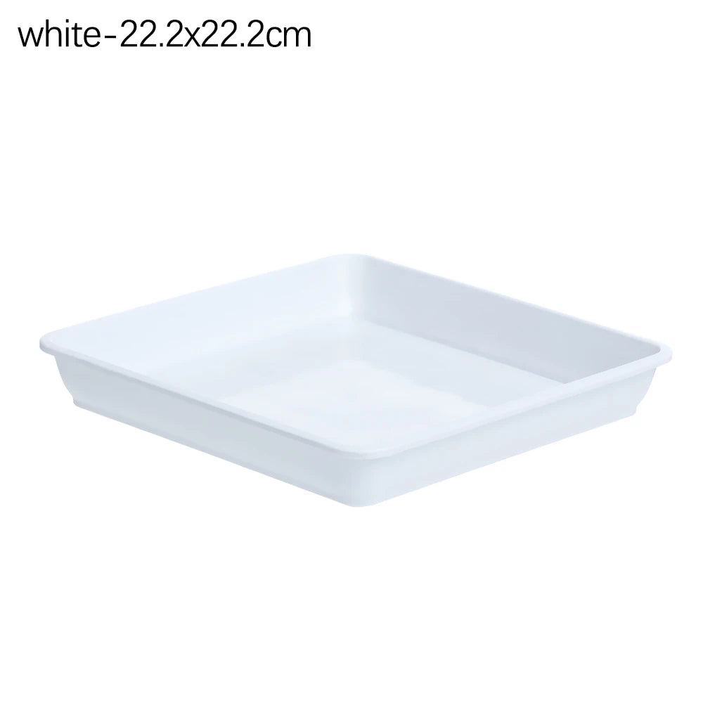 Square Plastic Plant Pot Saucer