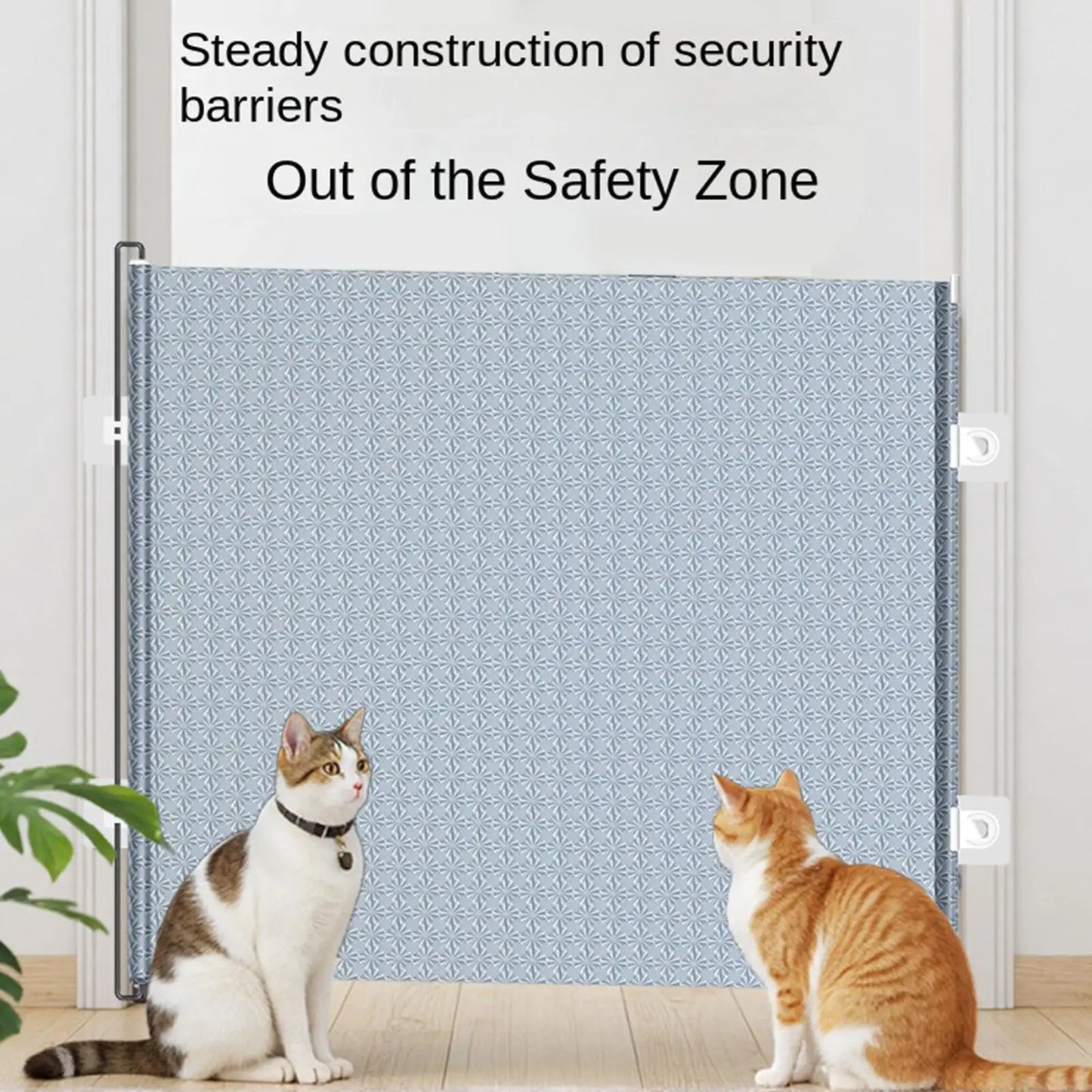 Retractable No-Drill Pet Safety Gate