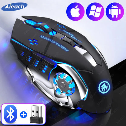 Dual-Mode Wireless RGB Computer Mouse