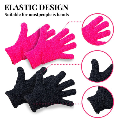 2Pcs Bleach Blender Microfiber Gloves